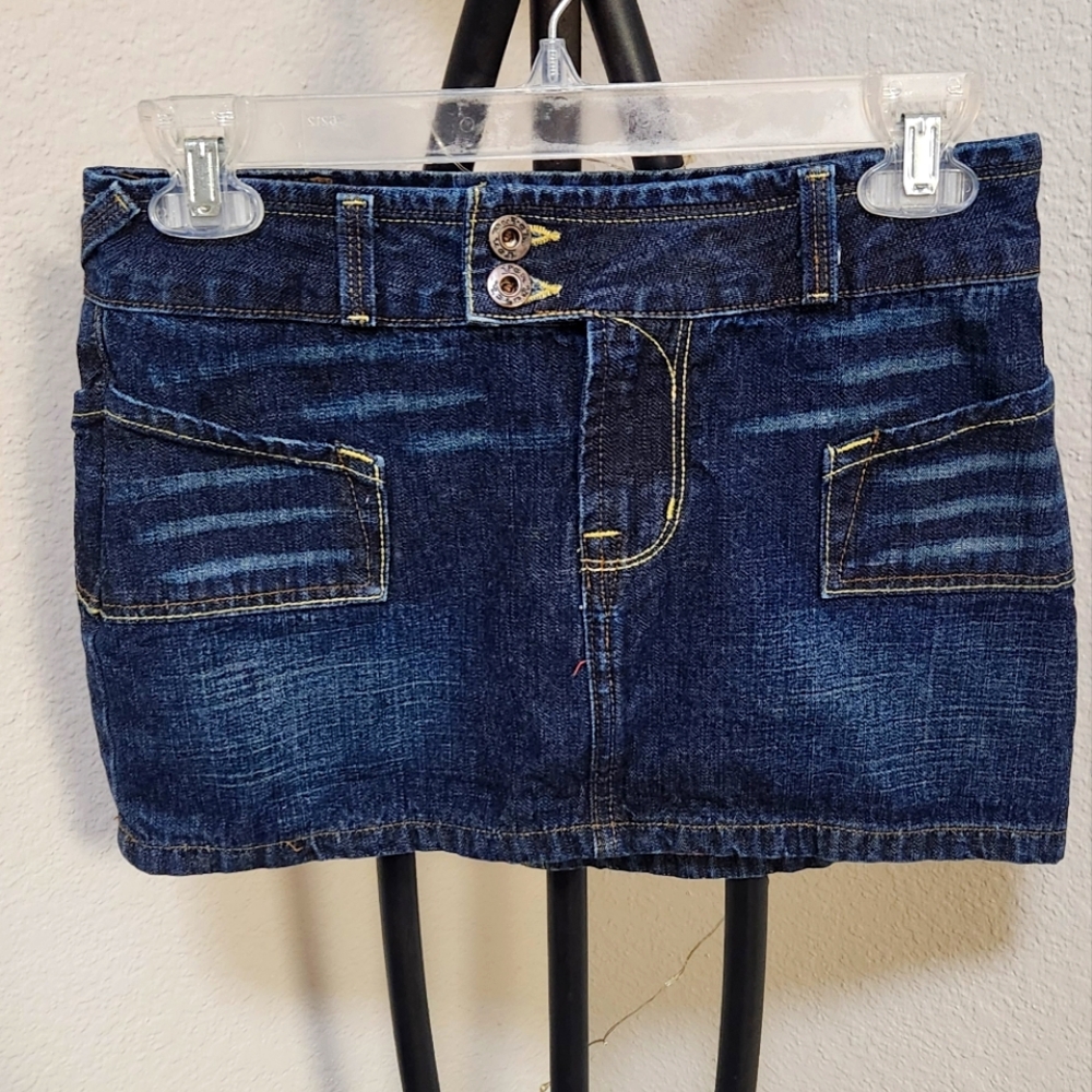 Vintage Original Von Dutch Denim Mini Skirt - Size S